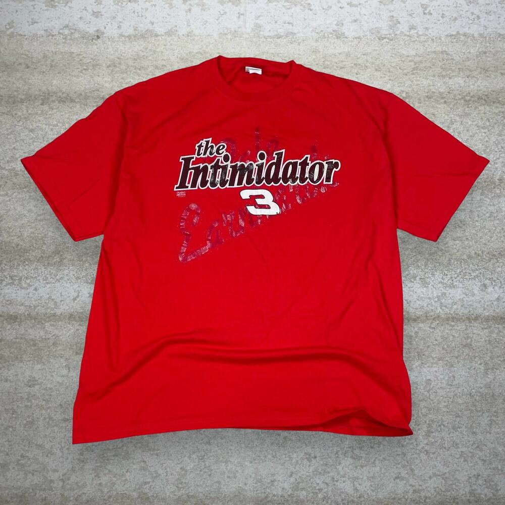 Vintage Y2K Nascar Dale Earnhardt Shirt Mens 2XL Red Short Sleeve